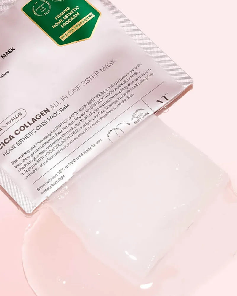 VT Cosmetics Cica Collagen All In One 3 Step Mask - Unique Bunny