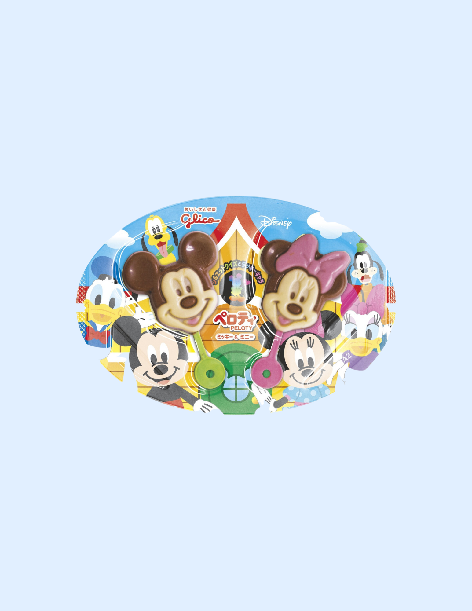 Glico Mickey & Minnie Mouse Chocolate Lollipop