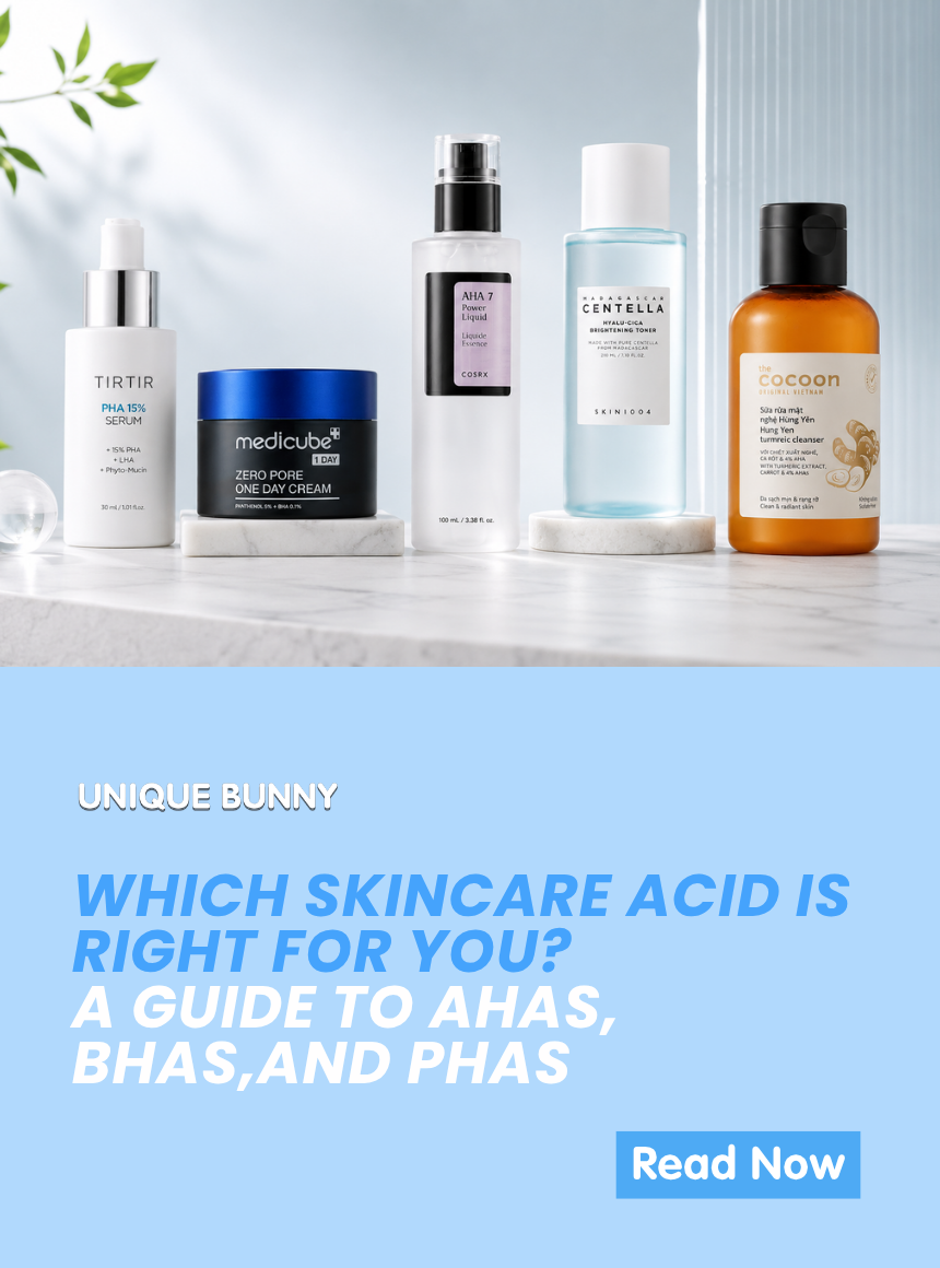 Which Skincare Acid is Right for Your Skin - Unique Bunny