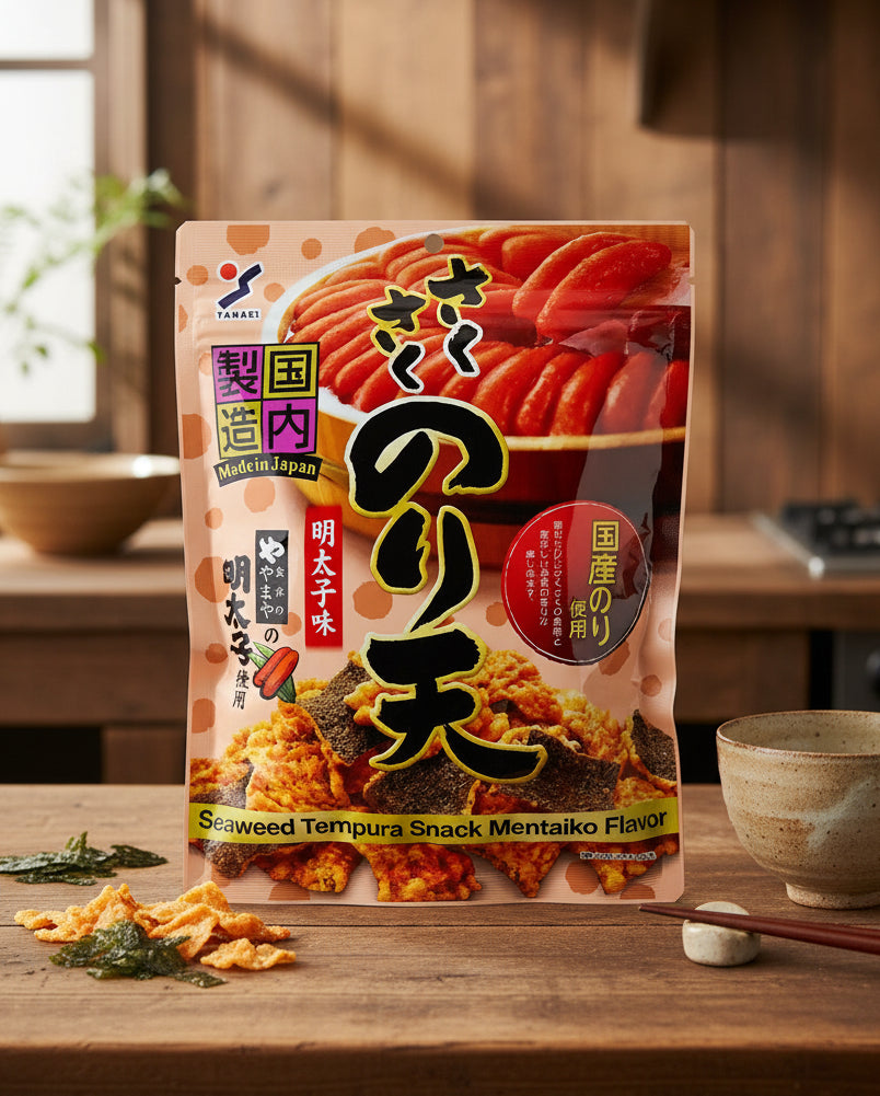 Yamaei Mentaiko Seaweed Tempura Snack - Unique bunny