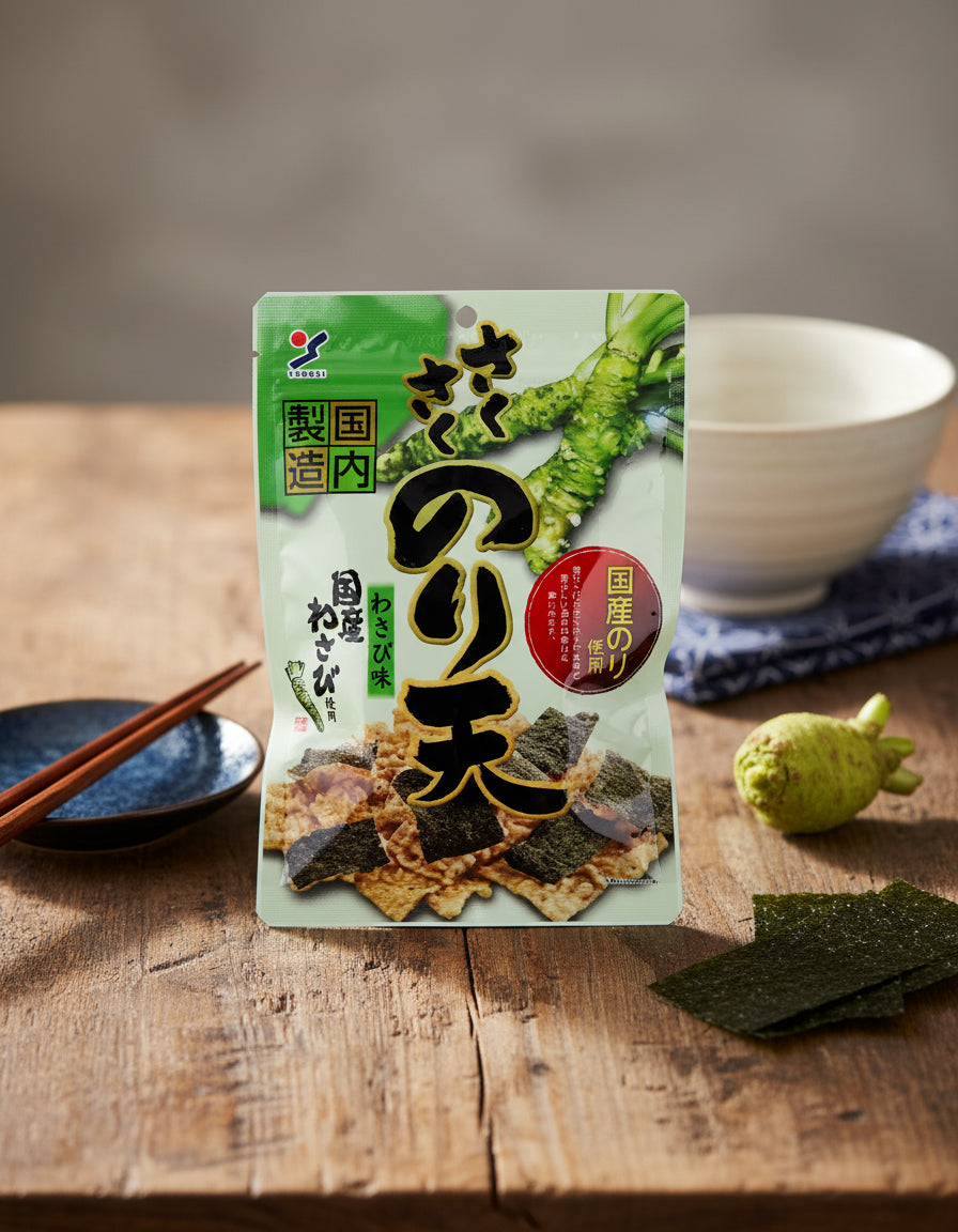 Yamaei Wasabi Seaweed Tempura Snack - Unique Bunny