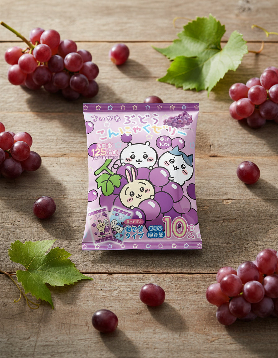 Yokowo Chiikawa Grape Konjac Jelly - Unique Bunny