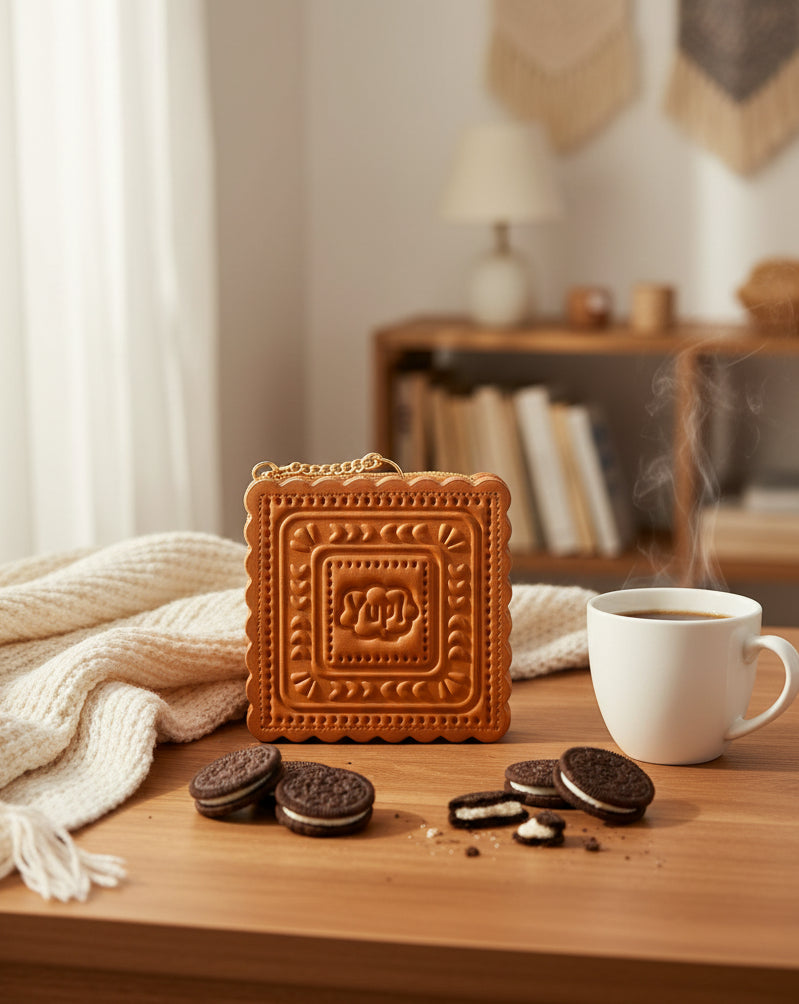 Yup! Cream Sandwich Cookie Square Pouch - Unique Bunny