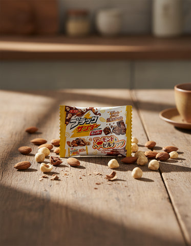 Yuraku Black Thunder Almond & Hazelnut Mini Bar  - Unique Bunny