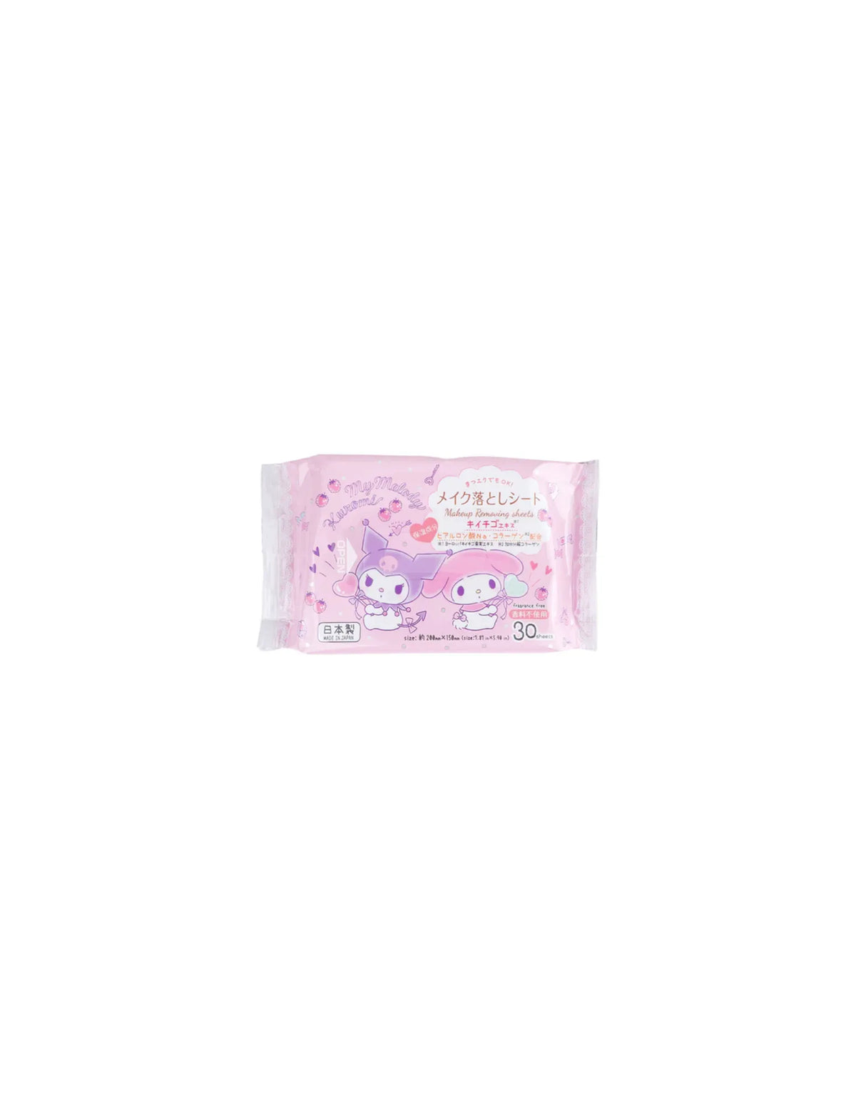 Daiso My Melody & Kuromi Makeup Removing Sheet - Unique Bunny
