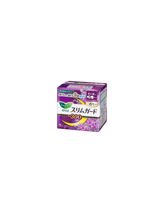 Kao Laurier Slim Guard Lavender Overnight Sanitary Pads - Unique Bunny