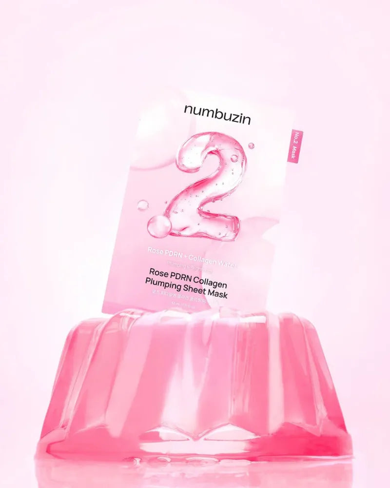 numbuzin No.2 Rose PDRN Collagen Plumping Sheet Mask - Unique Bunny