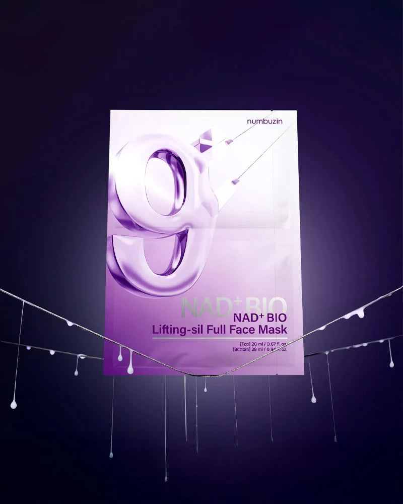 numbuzin No.9 NAD+ BIO Lifting-sil Full Face Mask - Unique Bunny