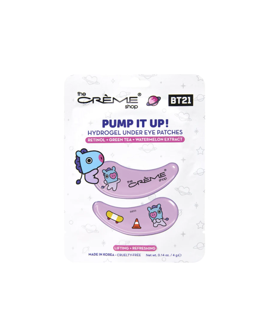 The Creme Shop x BT21 Hydrogel Undereye Patch | Pump It Up