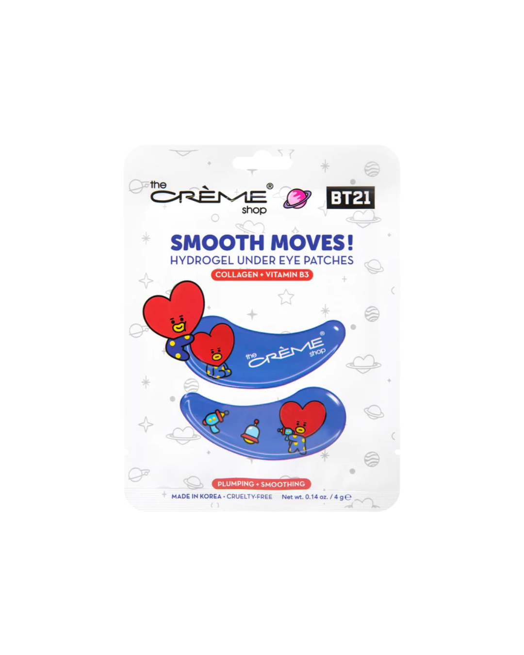 The Creme Shop x BT21 Hydrogel Undereye Patch | Smooth Moves