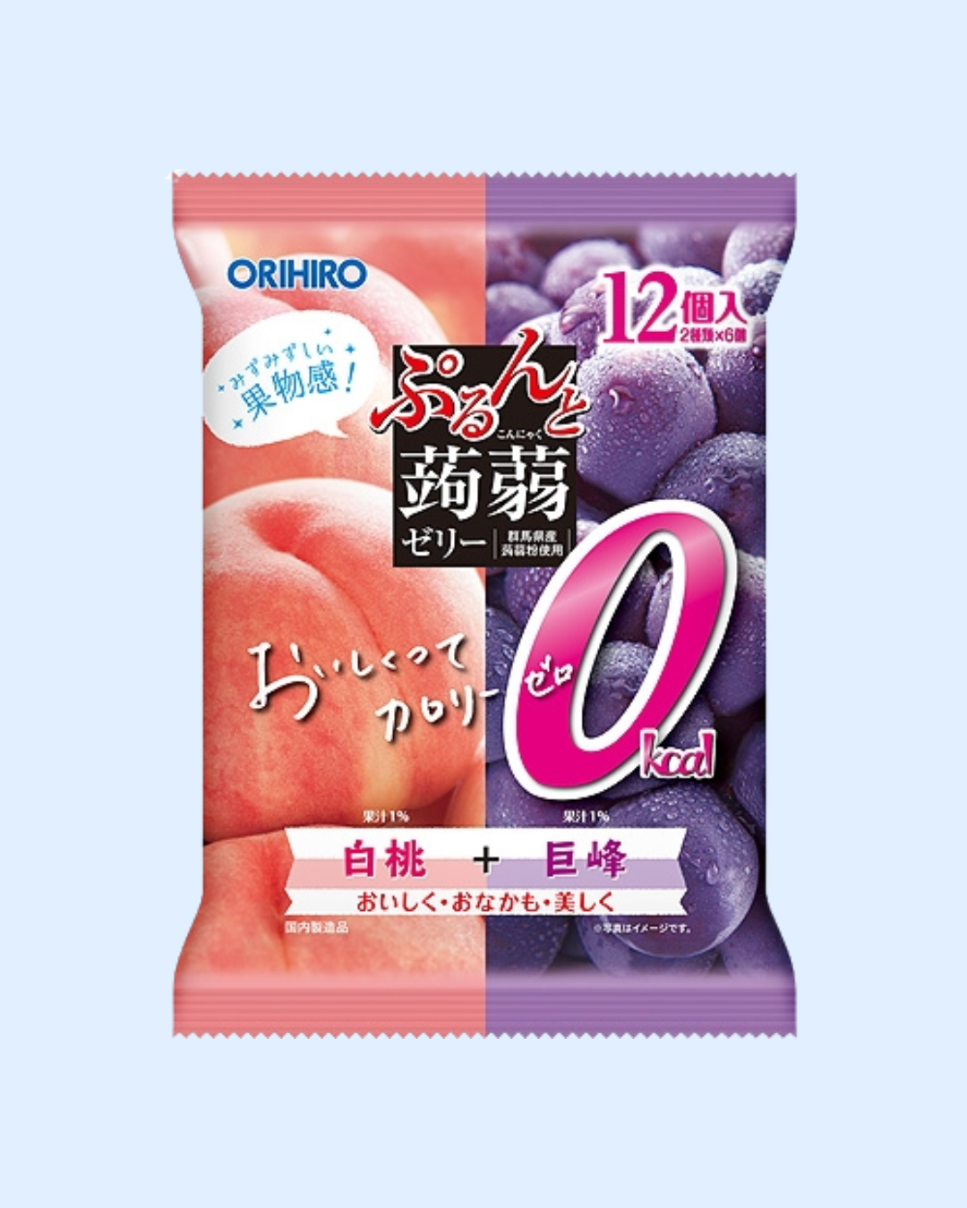 Orihiro 0kcal Peach & Grape Jelly