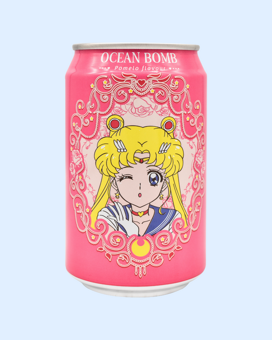 Ocean Bomb x Sailor Moon Sparkling Water Lychee