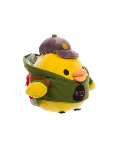 San-X Kiiroitori Khaki Hoodie Plush