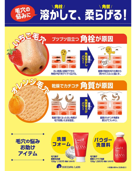 Ishizawa Lab Keana Nadeshiko Baking Soda Face Foam Cleanser