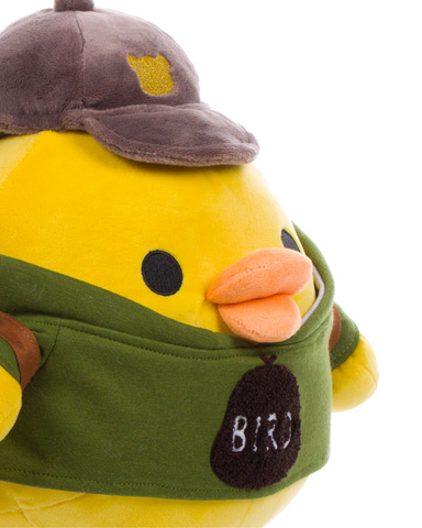 San-X Kiiroitori Khaki Hoodie Plush