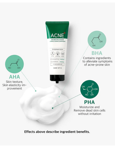 SOME BY MI AHA BHA PHA Miracle Acne Clear Foam