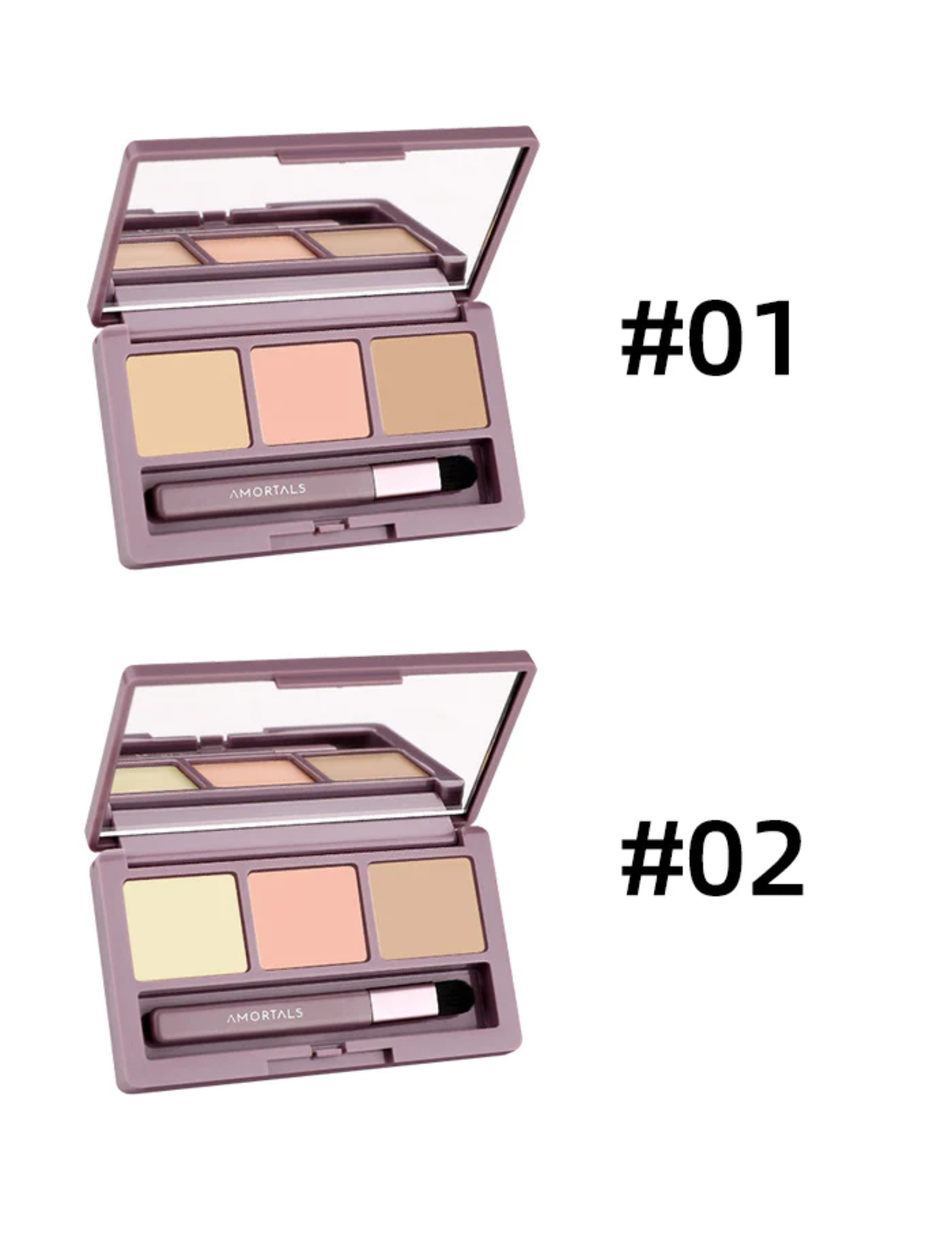 AMORTALS Tri-Colour Concealer Palette - Unique Bunny